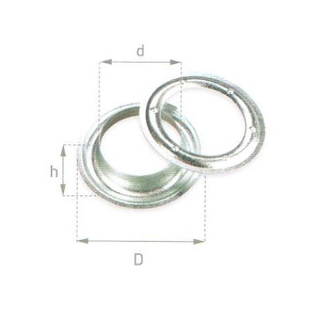 Capsă rotundă 40mm - Nickel