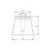 Tampon cauciuc CONIC ~ 80X90