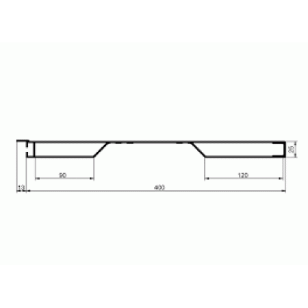 Oblon aluminiu 400