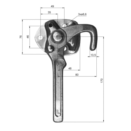Inchizator  6121 Stanga