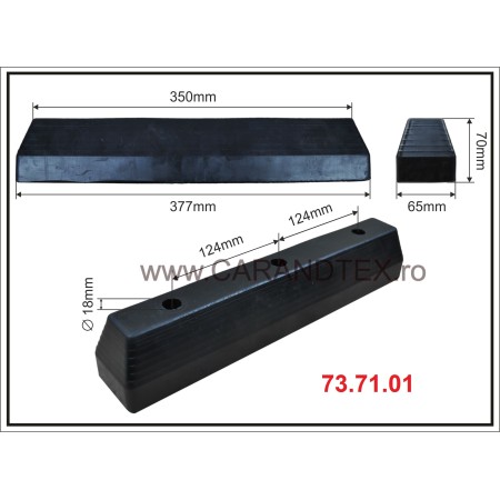 Tampon cauciuc 377 mm