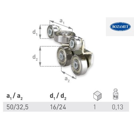 Rola pentru sistem culisare marca Bozamet - BCSLS.09